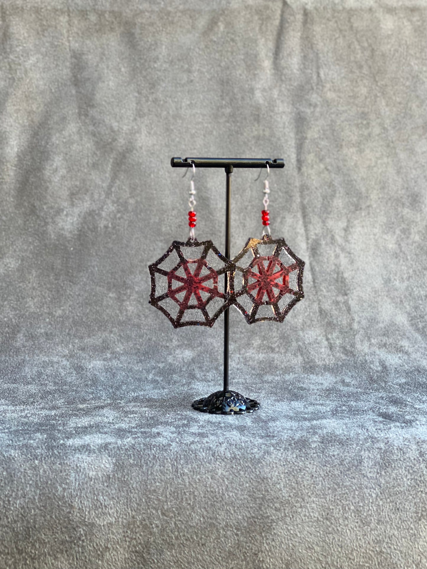 Spiderweb earrings