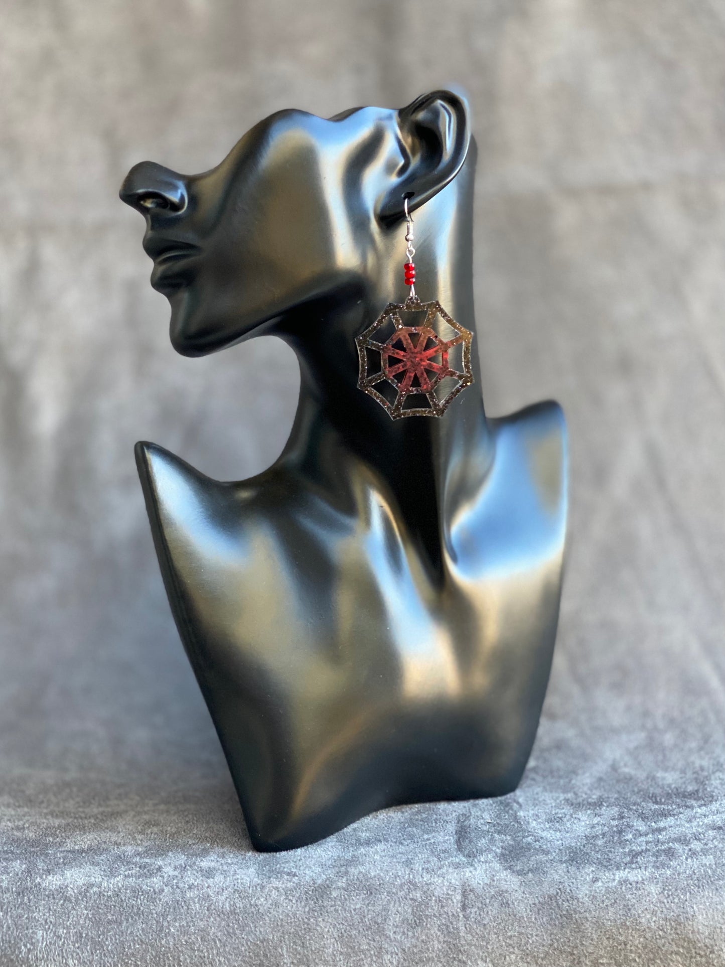 Spiderweb earrings