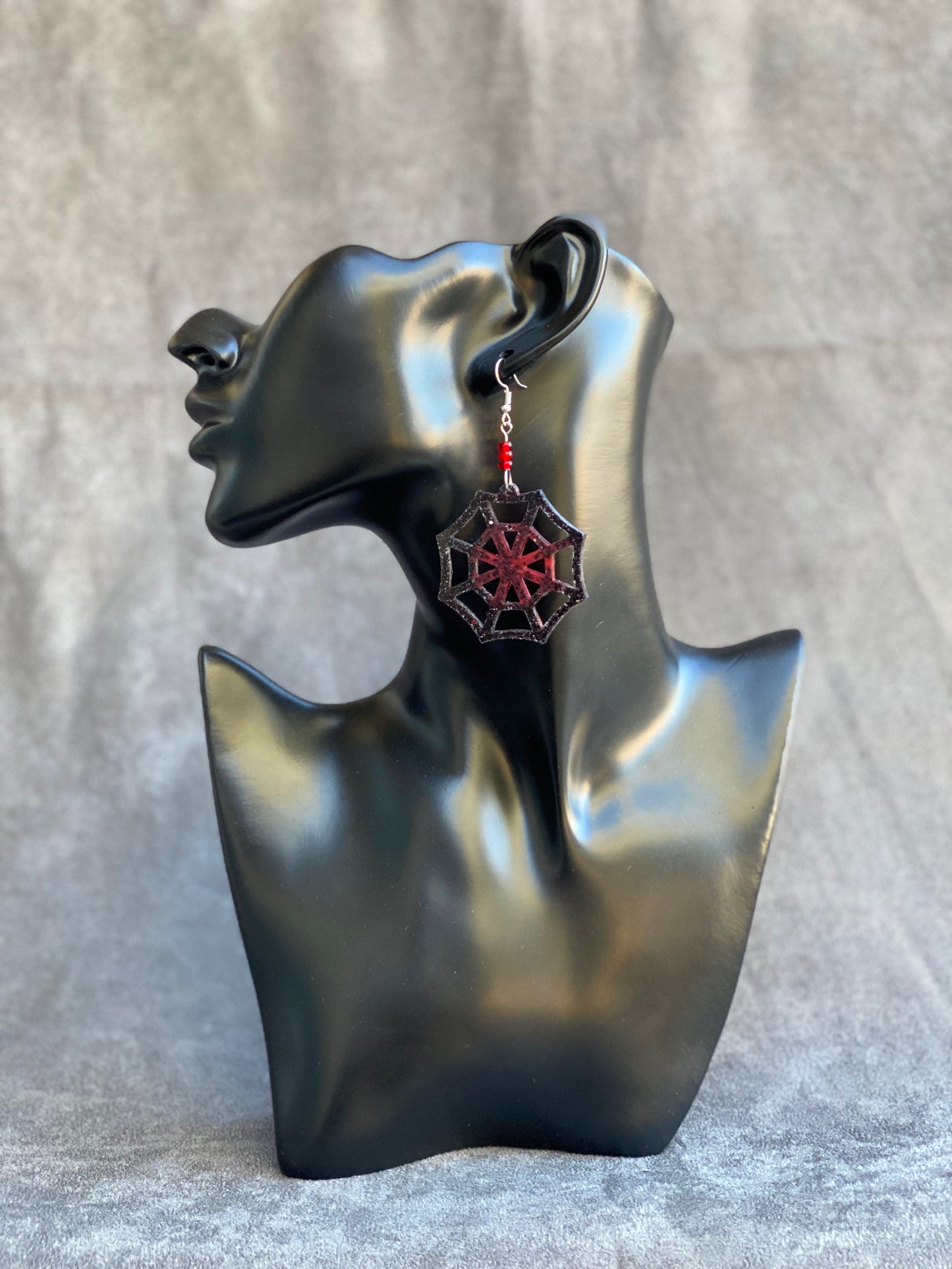 Spiderweb earrings