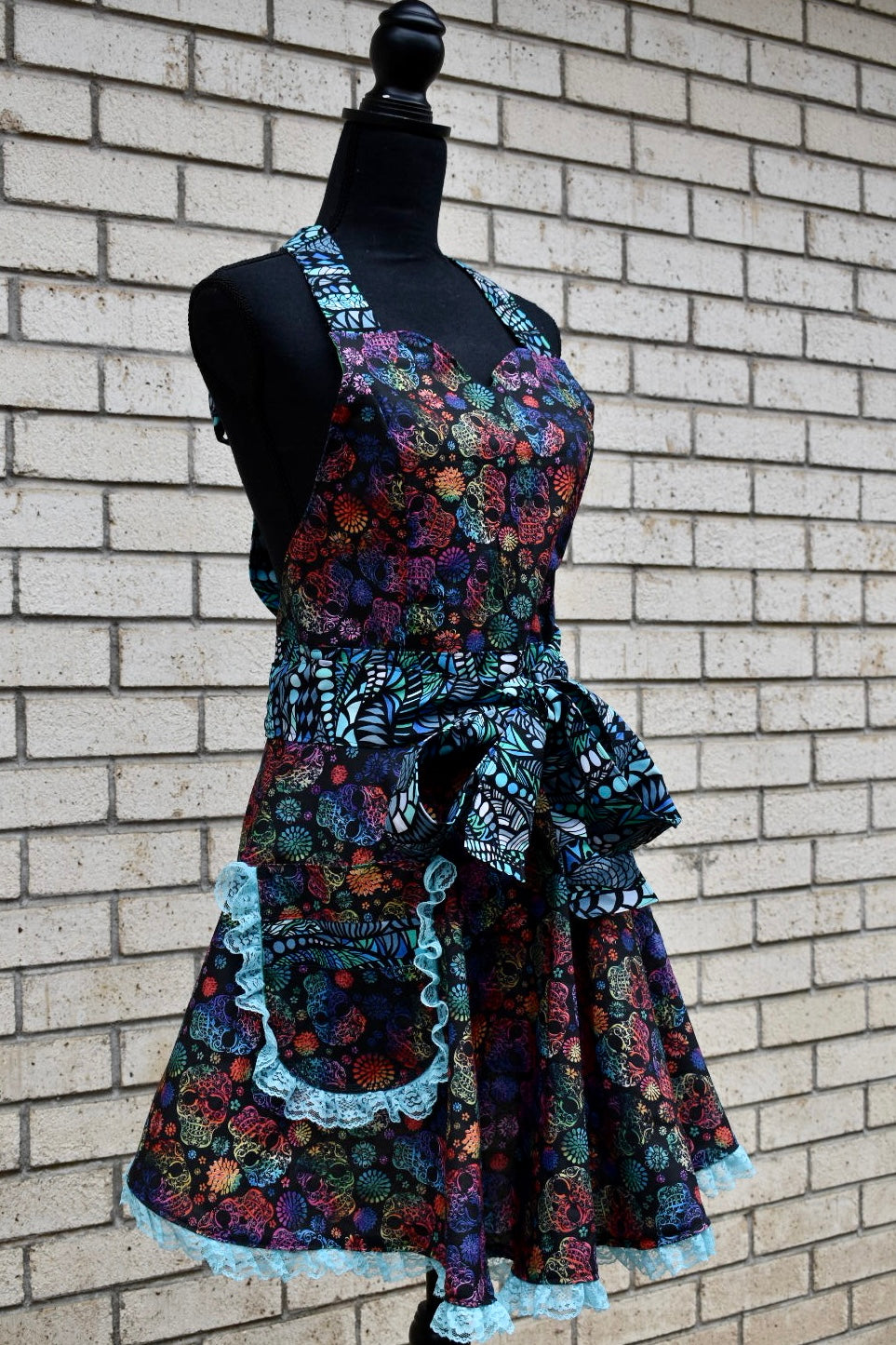 Sugar Skull Full Apron