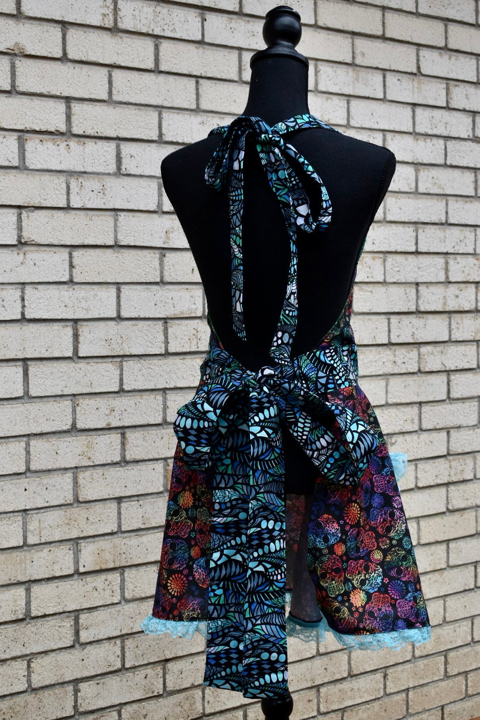 Sugar Skull Full Apron