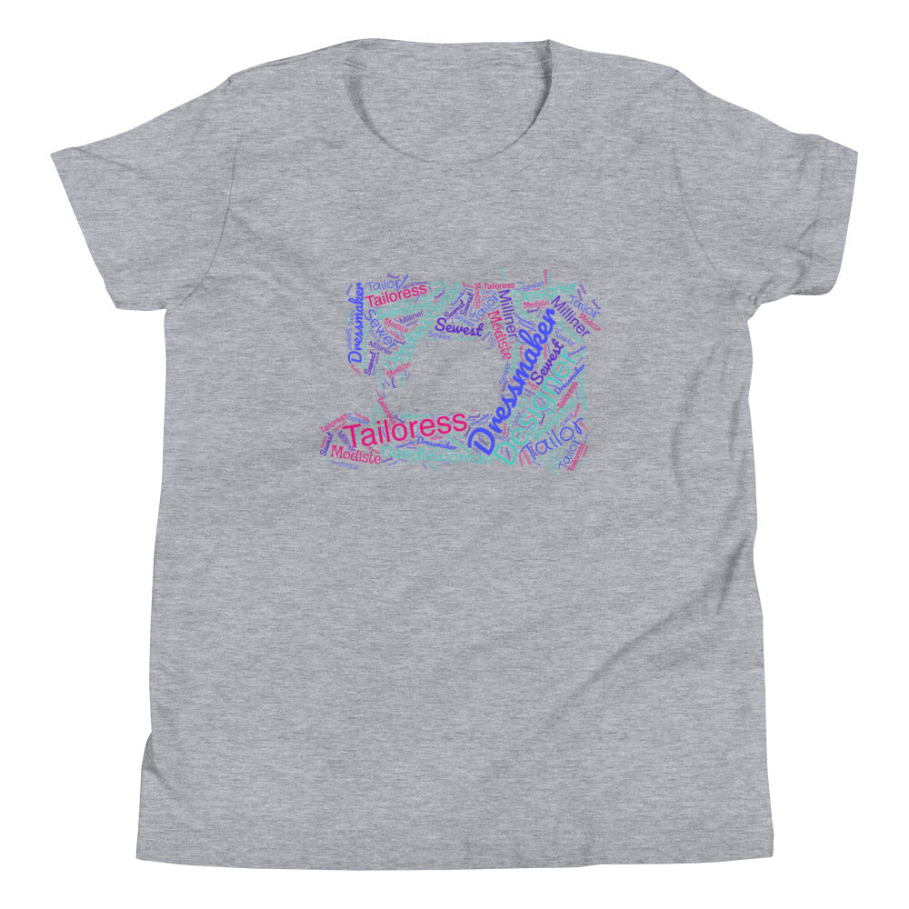 Seamstress Word Cloud Youth Short Sleeve T-Shirt
