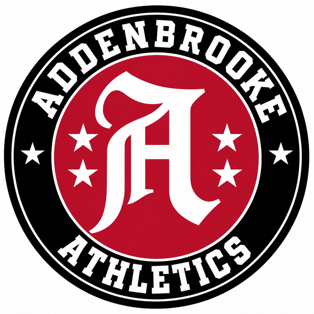 Addenbrooke Athletics iron-on patch — artwork preview
