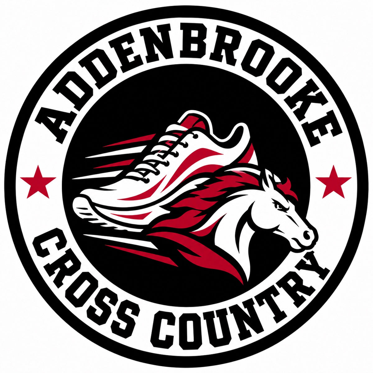 Addenbrooke Cross Country iron-on patch — artwork preview