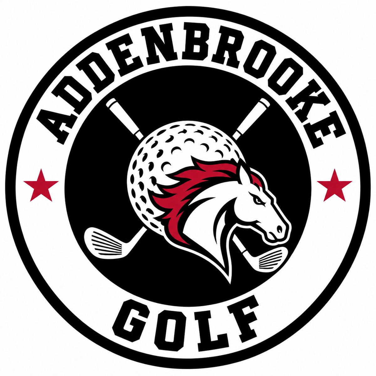 Addenbrooke Golf iron-on patch — artwork preview