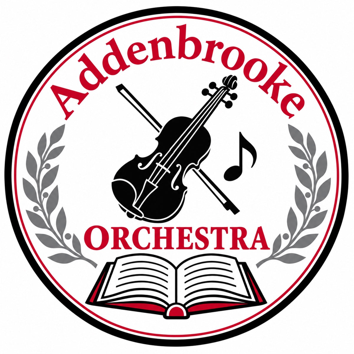 Addenbrooke Orchestra iron-on patch — artwork preview