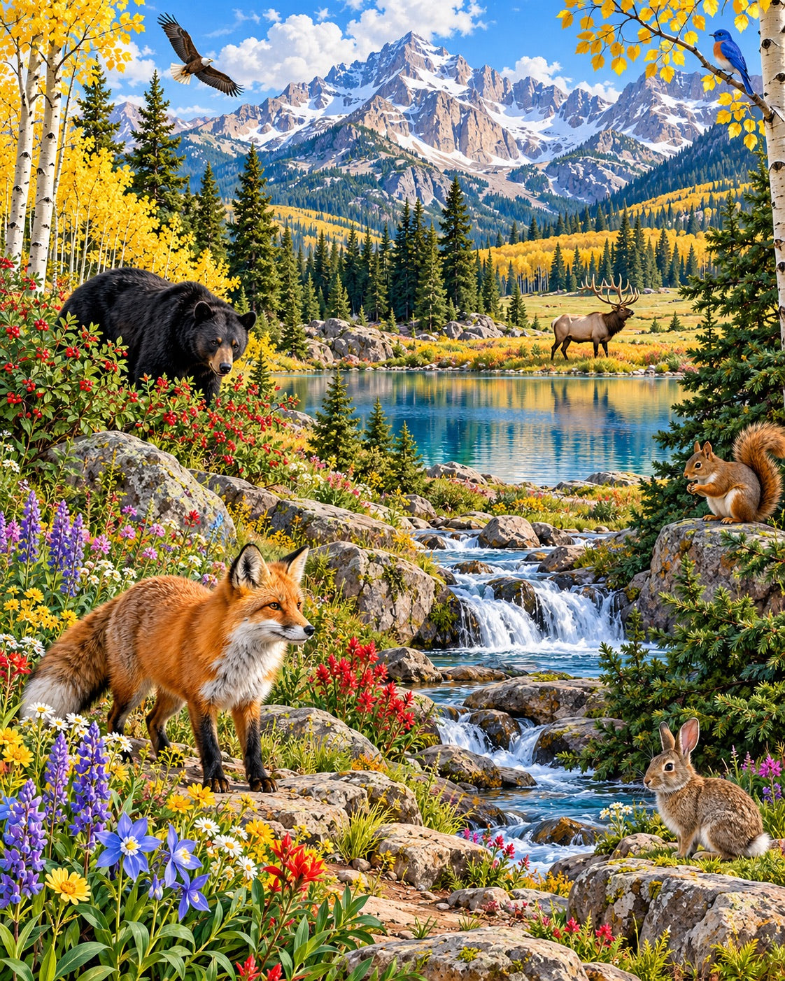 Colorado Wildlife — puzzle design preview