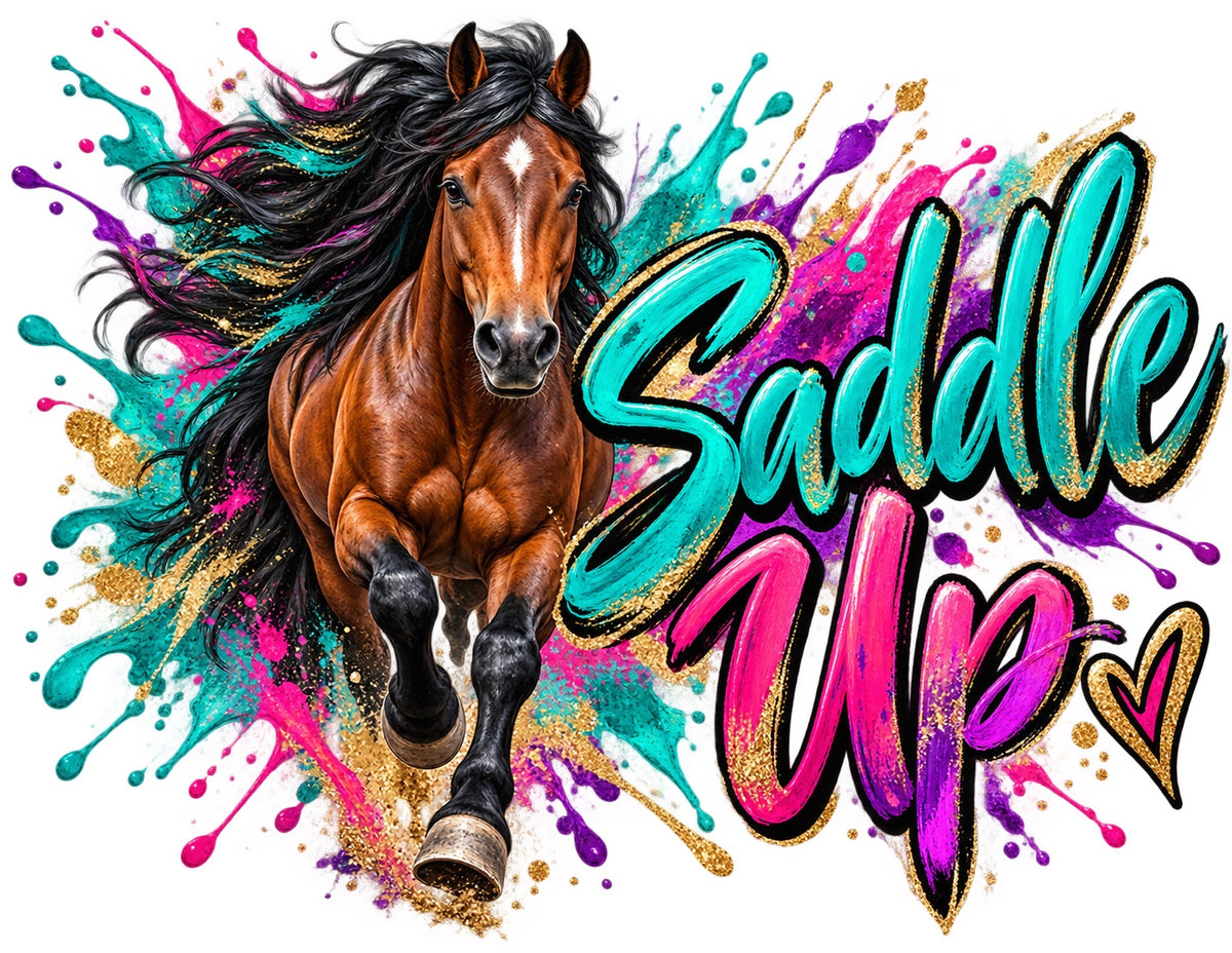 Saddle Up — artwork preview for a zip-top pouch